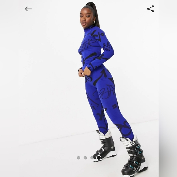 ASOS Blue and Black ski set - Picture 2 of 11